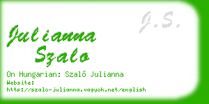 julianna szalo business card