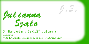 julianna szalo business card